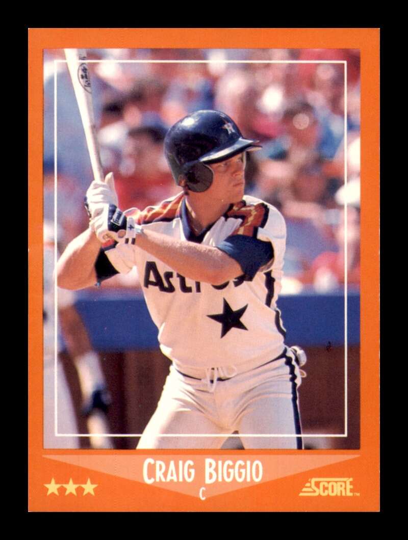 Load image into Gallery viewer, 1988 Score Rookie &amp; Traded Craig Biggio #103T Houston Astros Rookie RC EX-EXMINT Image 1

