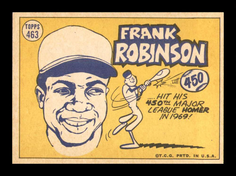 Load image into Gallery viewer, 1970 Topps Frank Robinson #463 All Star Baltimore Orioles VG-VGEX Surface Indents Image 2

