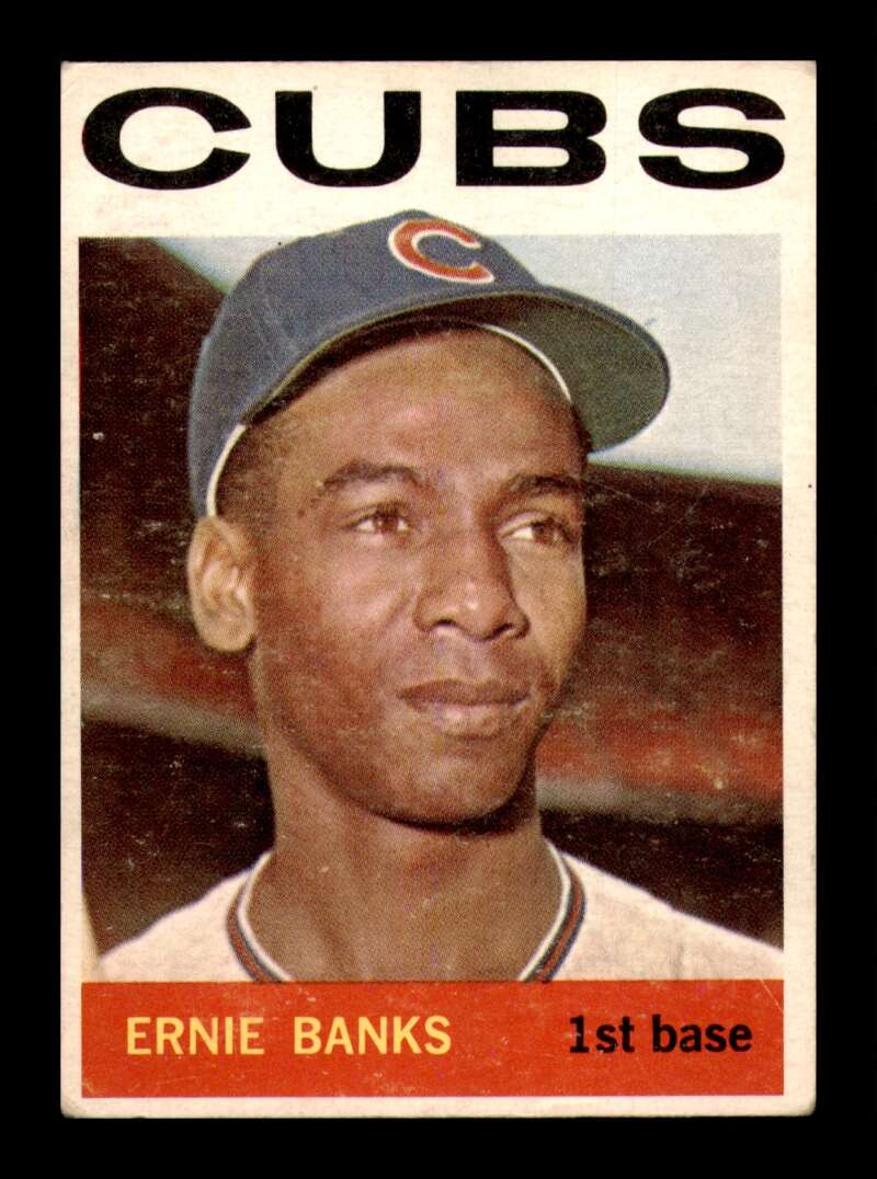 Load image into Gallery viewer, 1964 Topps Ernie Banks #55 Chicago Cubs EX Excellent Image 1
