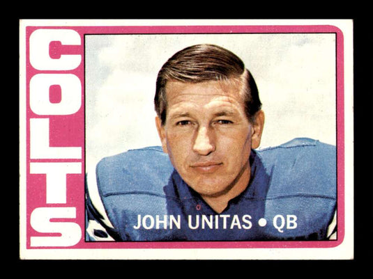 1972 Topps Johnny Unitas 