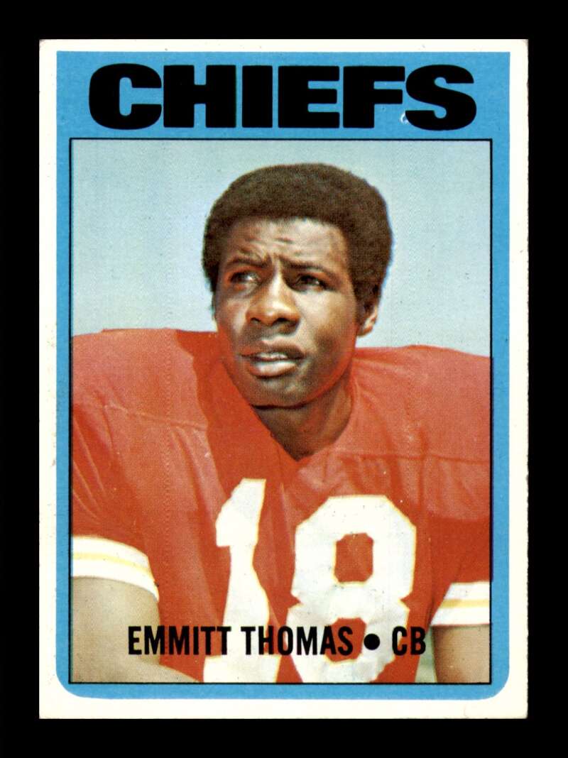Load image into Gallery viewer, 1972 Topps Emmitt Thomas #157 Kansas City Chiefs Rookie RC NM Near Mint Image 1
