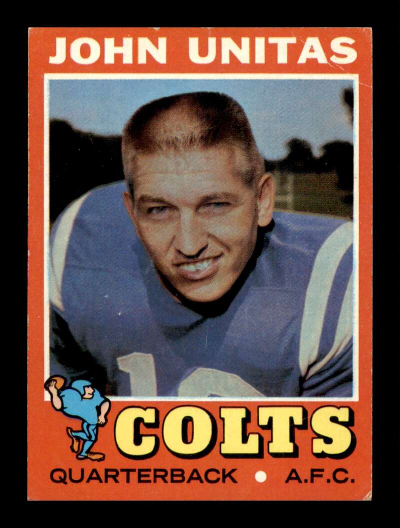 Load image into Gallery viewer, 1971 Topps Johnny Unitas #1 Baltimore Colts VG-VGEX Crease Image 1
