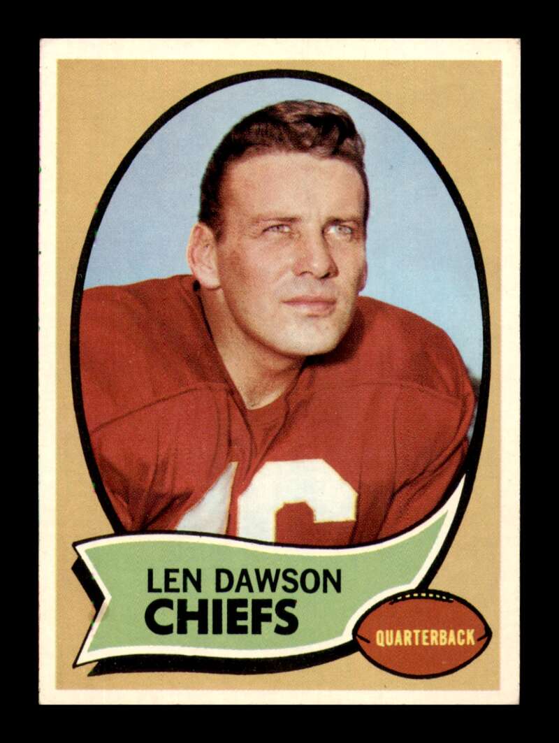 Load image into Gallery viewer, 1970 Topps Len Dawson #1 Kansas City Chiefs VG-VGEX Wrinkle Image 1

