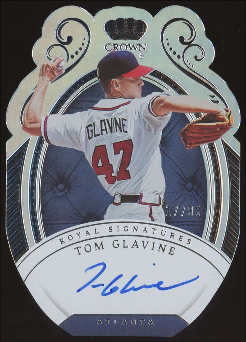 Load image into Gallery viewer, 2023 Panini Chronicles Crown Royal Signatures Tom Glavine #RS-TG Atlanta Braves Auto /99  Image 1
