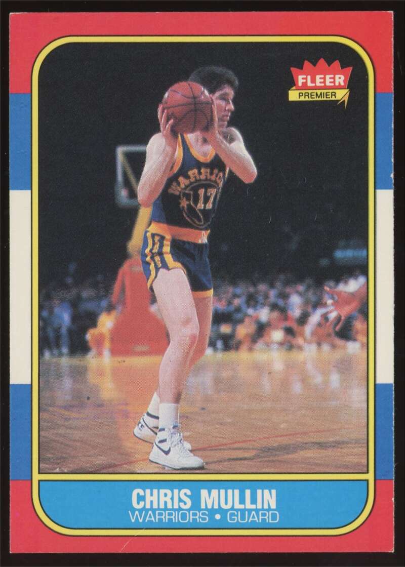 Load image into Gallery viewer, 1986-87 Fleer Chris Mullin #77 Golden State Warriors Rookie RC EX-EXMINT Image 1
