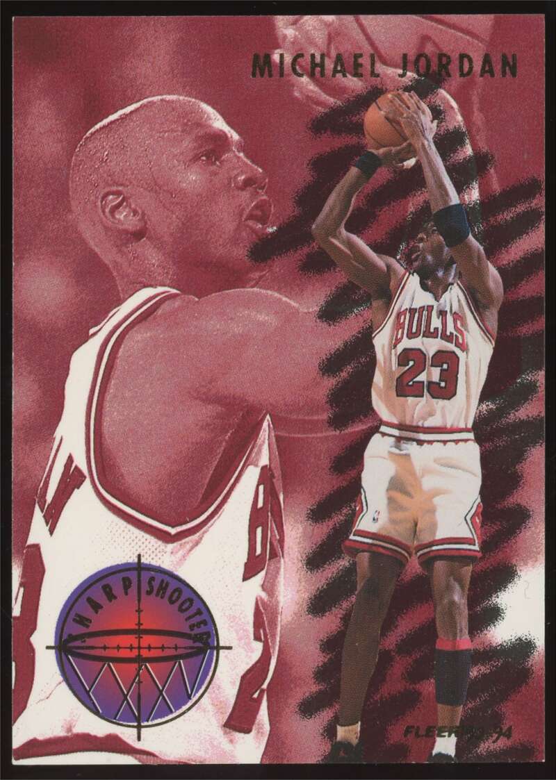 Load image into Gallery viewer, 1993-94 Fleer Sharpshooters Michael Jordan #3 Chicago Bulls NM Near Mint Image 1
