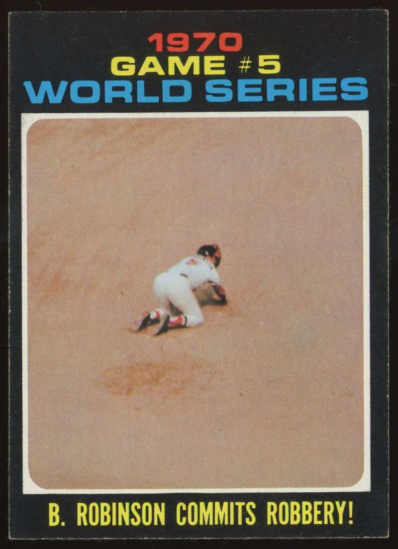Load image into Gallery viewer, 1971 Topps World Series Game 5 #331 Brooks Robinson Orioles NM Near Mint Image 1
