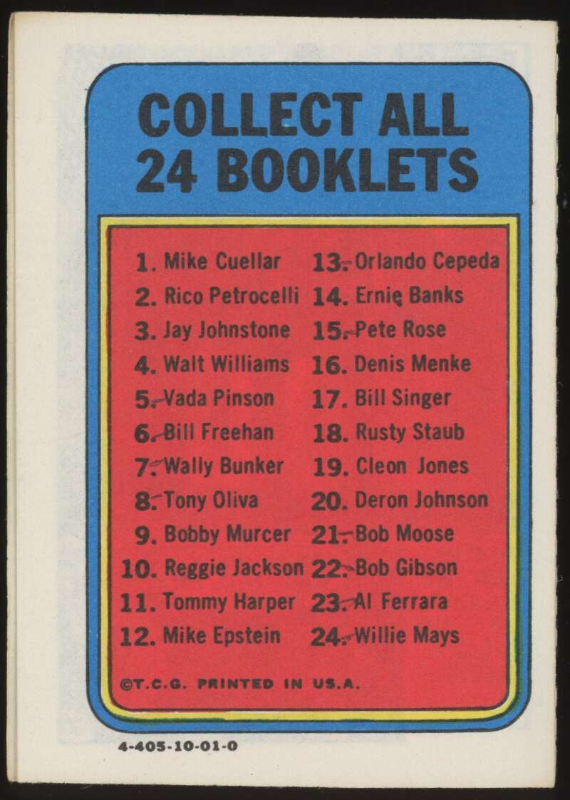 Load image into Gallery viewer, 1970 Topps Booklets Pete Rose #15 Cincinnati Reds EX-EXMINT Image 2
