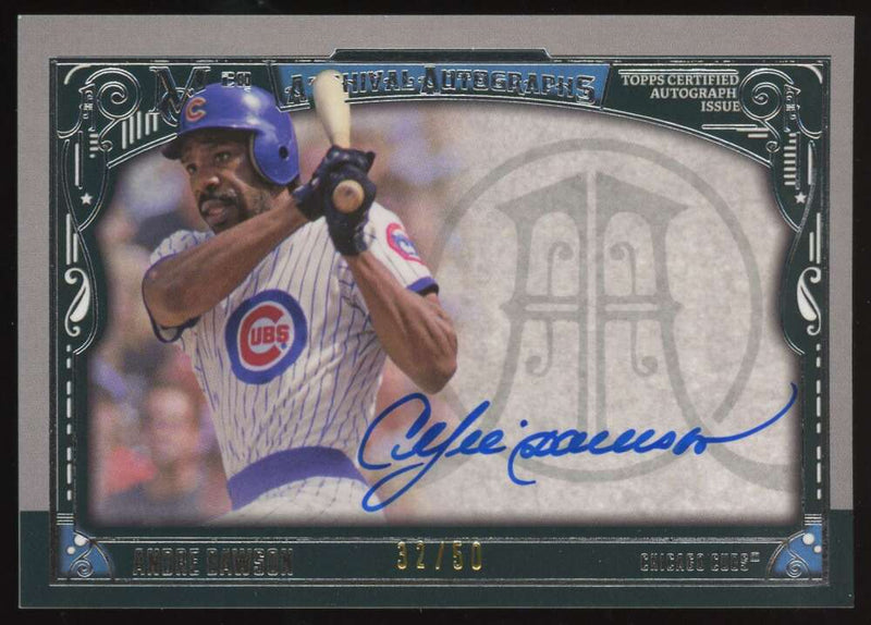 Load image into Gallery viewer, 2016 Topps Museum Collection Auto Andre Dawson #AA-AD Chicago Cubs /50  Image 1
