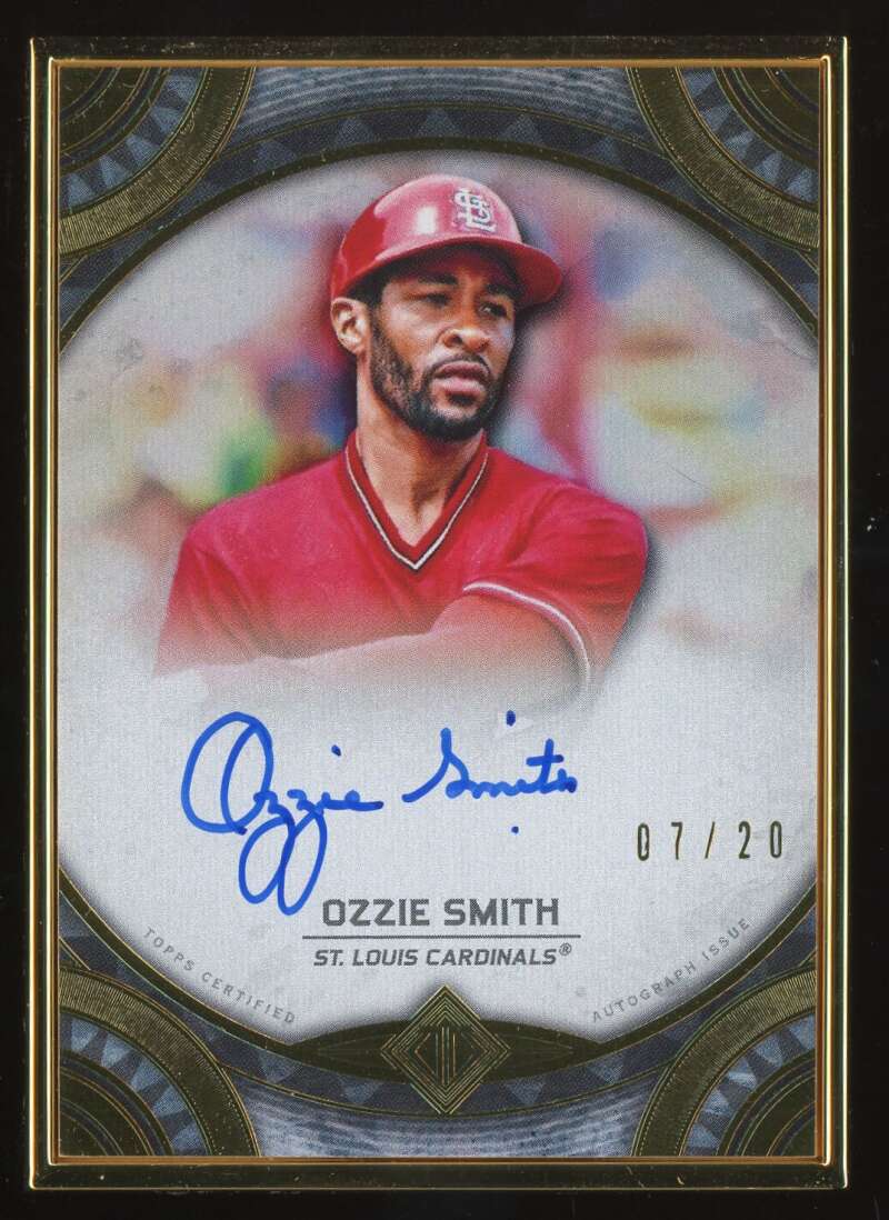 Load image into Gallery viewer, 2022 Topps Transcendent Gold Framed Auto Ozzie Smith #TCA-OS St. Louis Cardinals /20  Image 1
