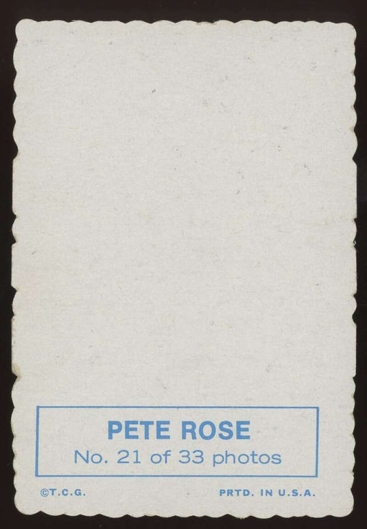 1969 Topps Deckle Edge Pete Rose