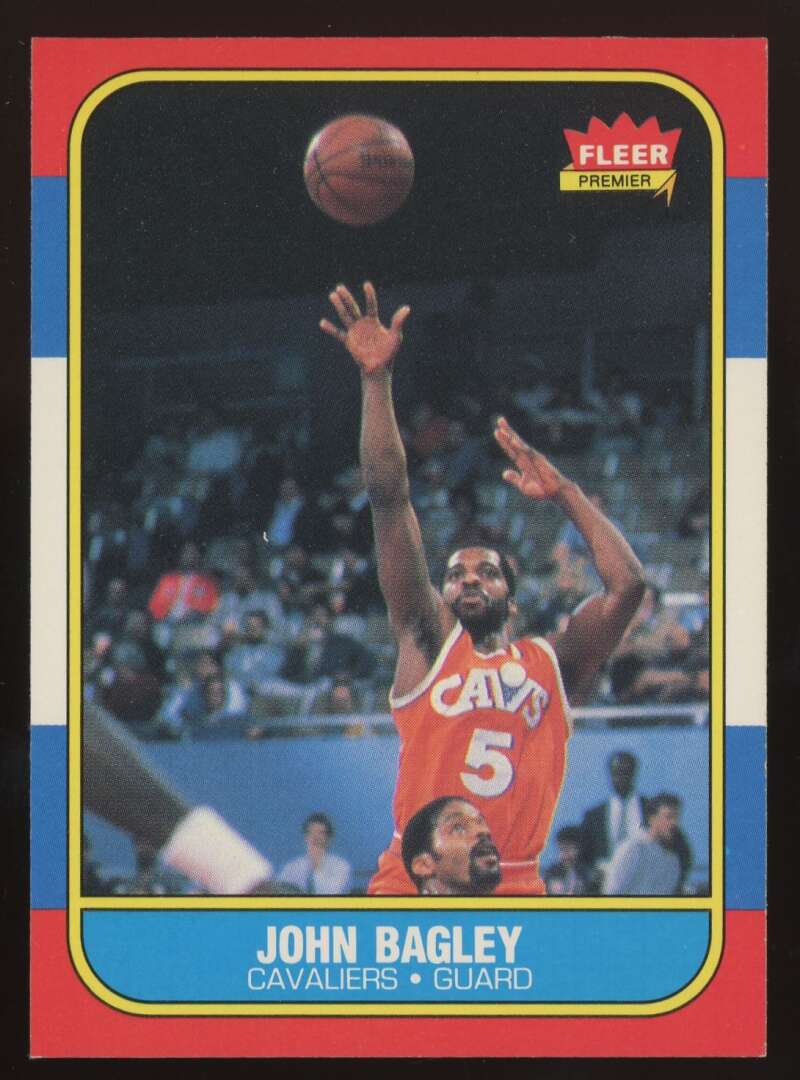 Load image into Gallery viewer, 1986-87 Fleer John Bagley #5 Cleveland Cavaliers Rookie RC NM Near Mint Image 1
