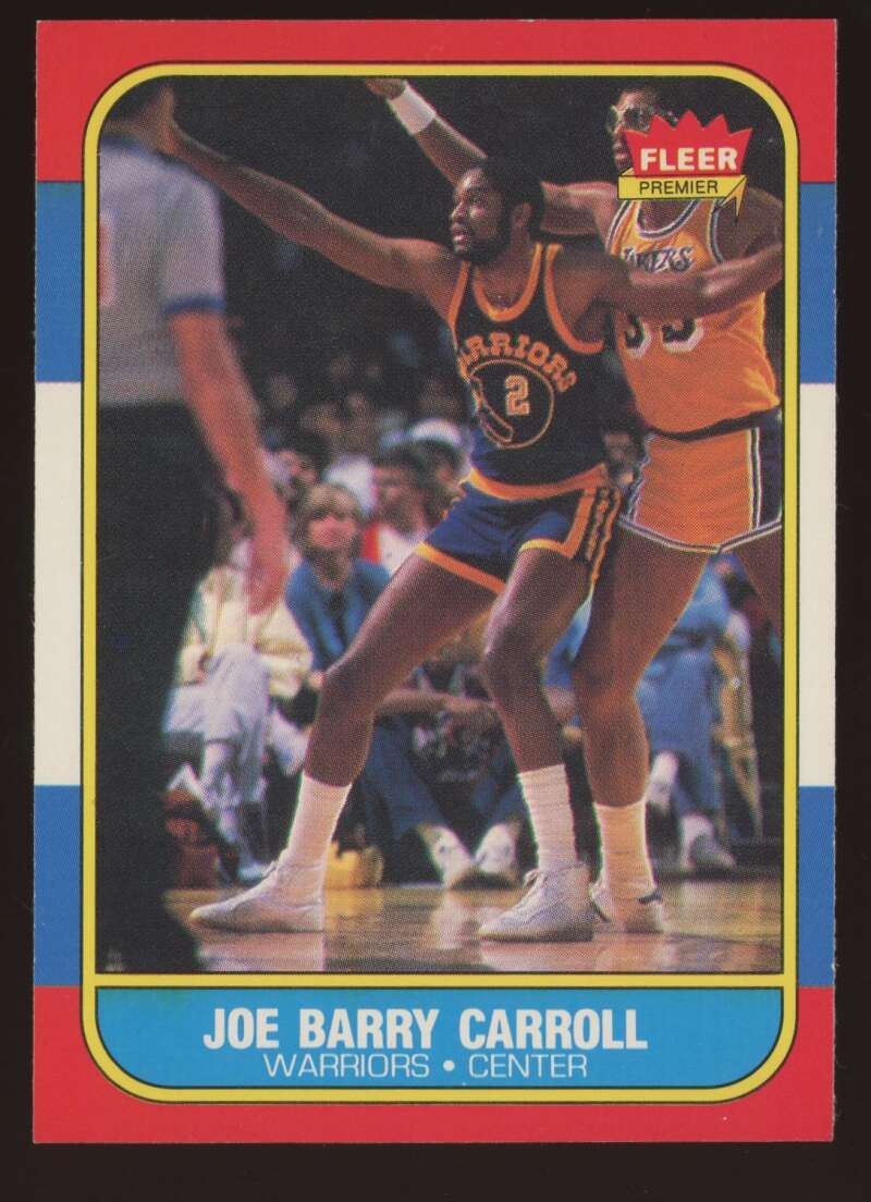 Load image into Gallery viewer, 1986-87 Fleer Joe Barry Carroll #14 Golden State Warriors NM Near Mint Image 1
