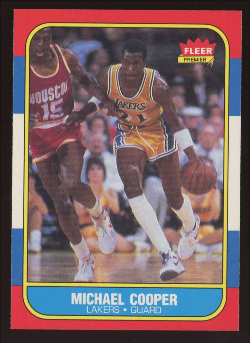 Load image into Gallery viewer, 1986-87 Fleer Michael Cooper #17 Los Angeles Lakers NM Near Mint Image 1
