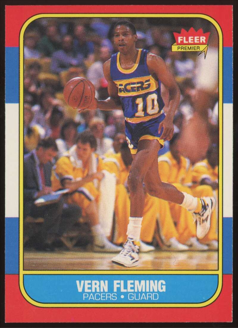 Load image into Gallery viewer, 1986-87 Fleer Vern Fleming #33 Indiana Pacers Rookie RC NM Near Mint Image 1
