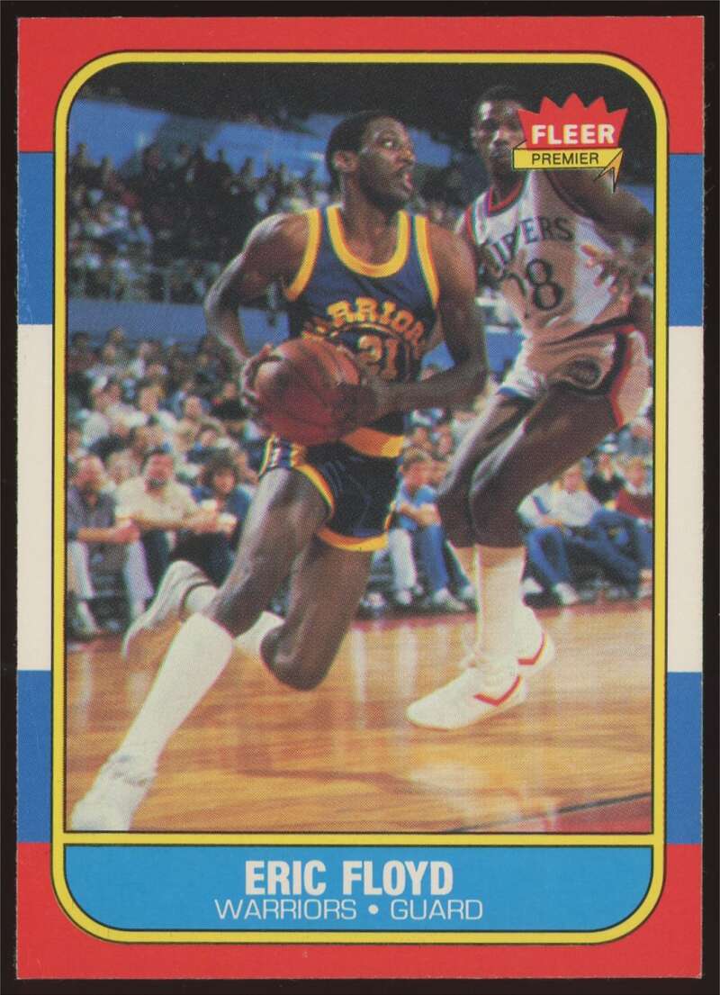 Load image into Gallery viewer, 1986-87 Fleer Eric Floyd #34 Golden State Warriors Rookie RC NM Near Mint Image 1
