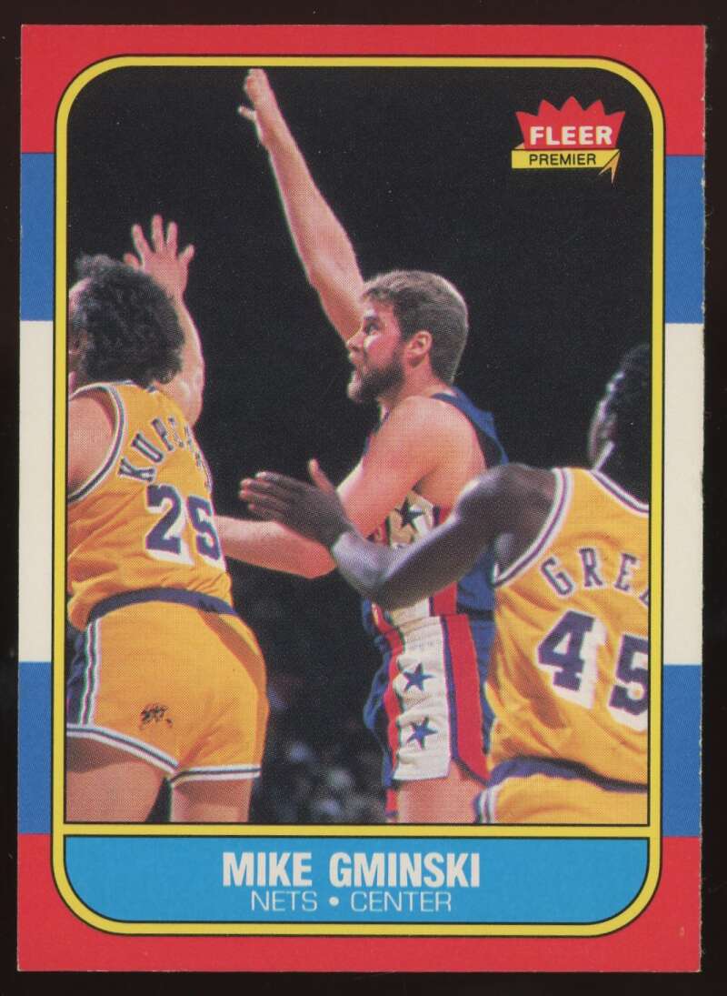 Load image into Gallery viewer, 1986-87 Fleer Mike Gminski #38 New Jersey Nets NM Near Mint Image 1
