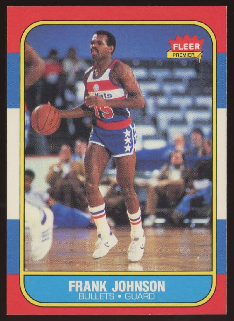 Load image into Gallery viewer, 1986-87 Fleer Frank Johnson #52 Washington Bullets Rookie RC NM Near Mint Image 1
