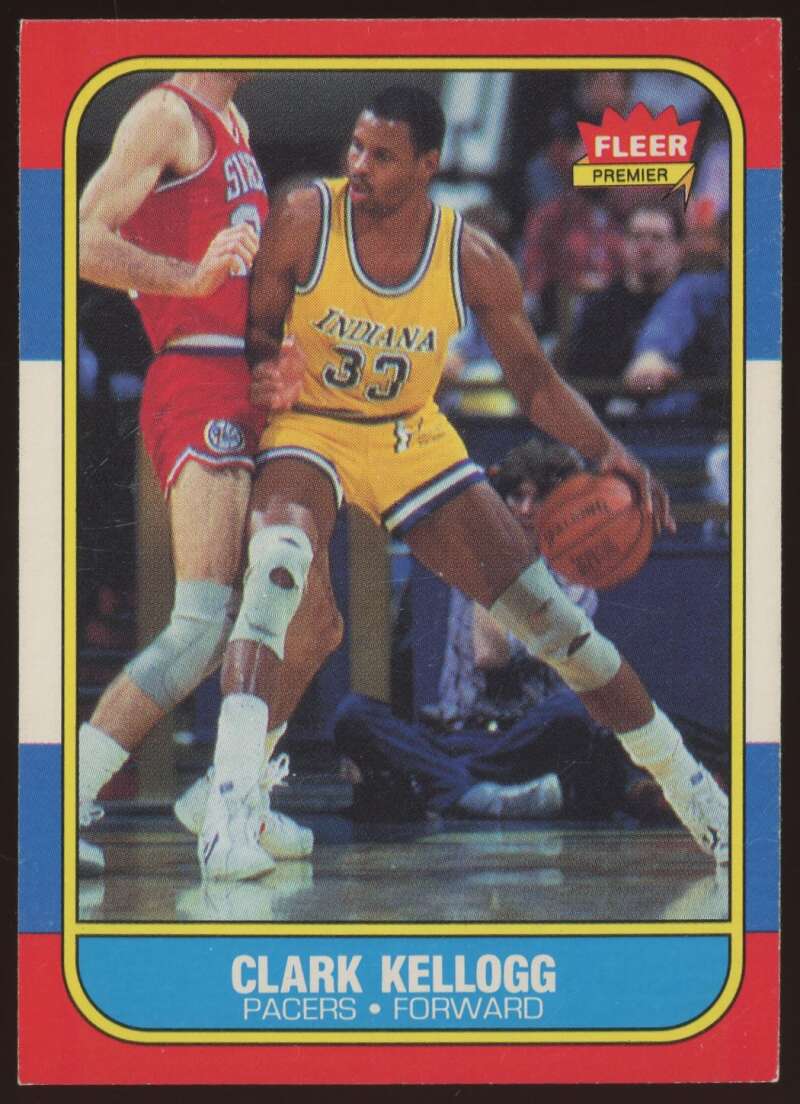 Load image into Gallery viewer, 1986-87 Fleer Clark Kellogg #58 Indiana Pacers Rookie RC EX-EXMINT Image 1
