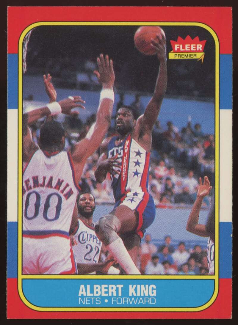 Load image into Gallery viewer, 1986-87 Fleer Albert King #59 New Jersey Nets NM Near Mint Image 1
