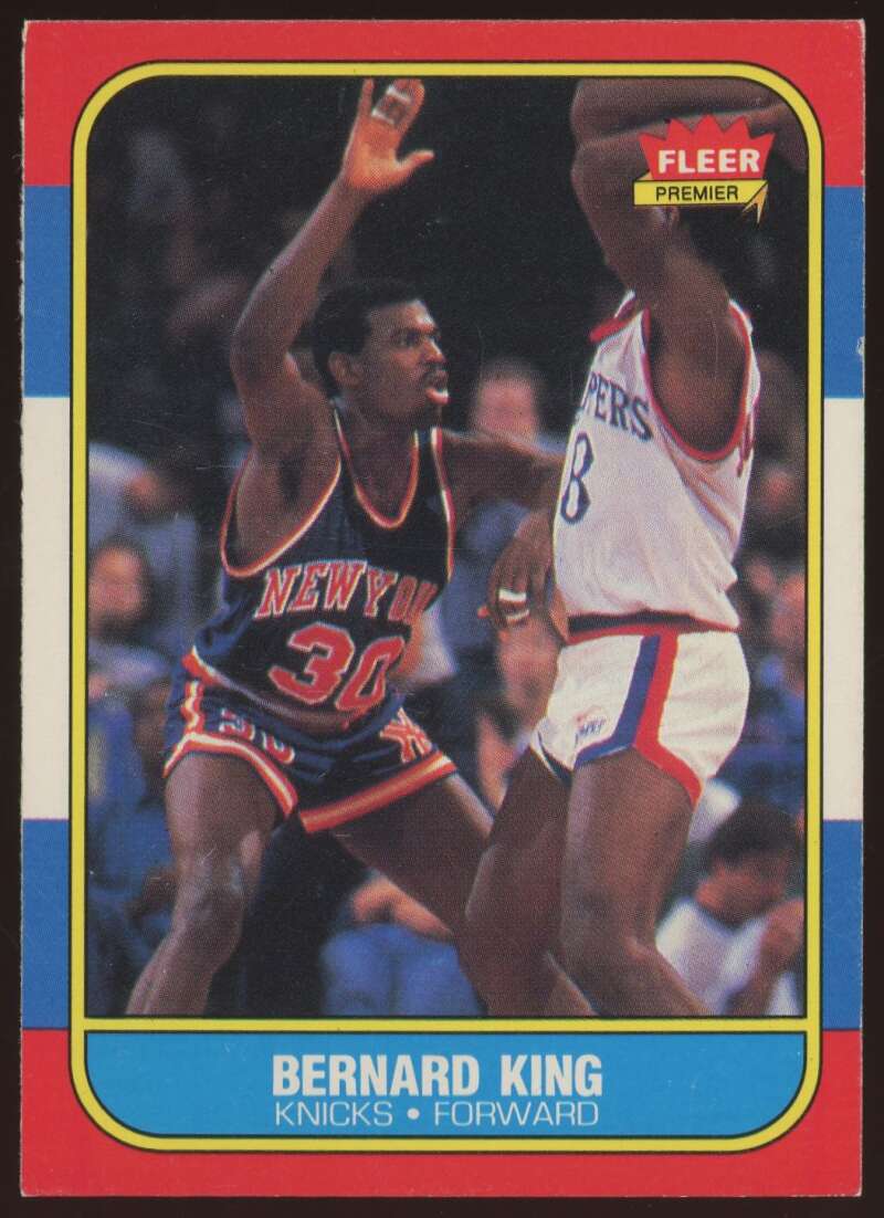 Load image into Gallery viewer, 1986-87 Fleer Bernard King #60 New York Knicks EX-EXMINT Image 1
