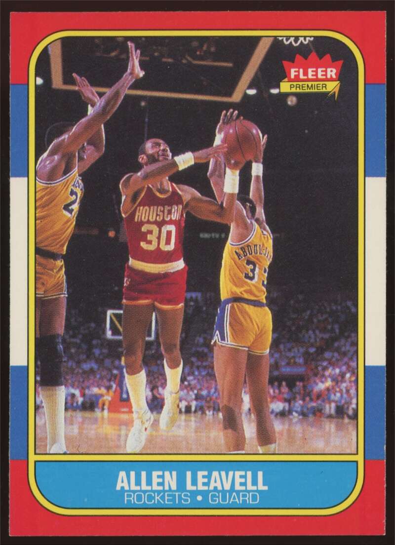 Load image into Gallery viewer, 1986-87 Fleer Allen Leavell #62 Houston Rockets NM Near Mint Image 1
