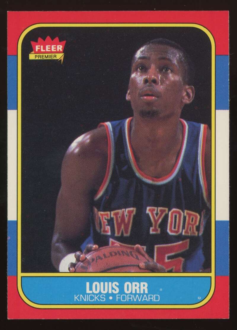 Load image into Gallery viewer, 1986-87 Fleer Louis Orr #83 New York Knicks NM Near Mint Image 1
