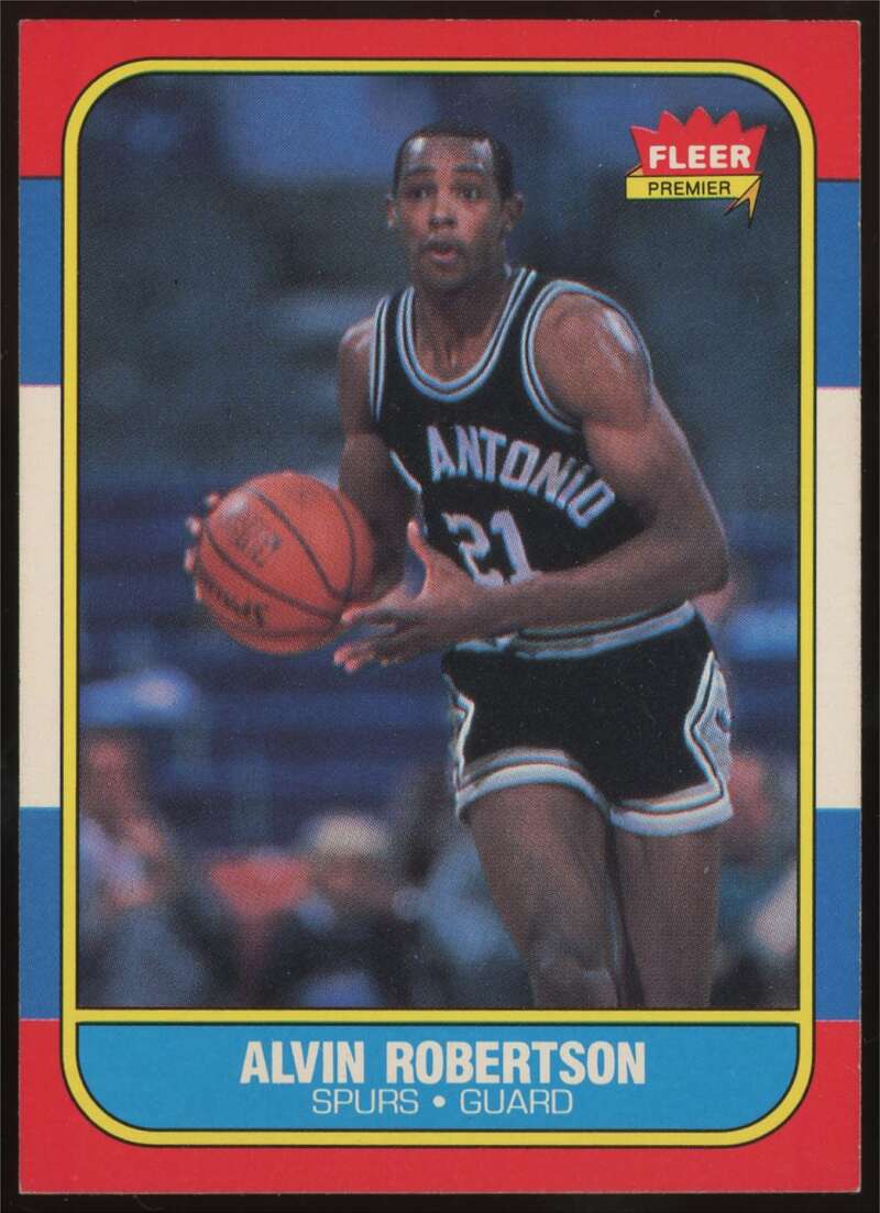 Load image into Gallery viewer, 1986-87 Fleer Alvin Robertson #92 San Antonio Spurs Rookie RC NM Near Mint Image 1
