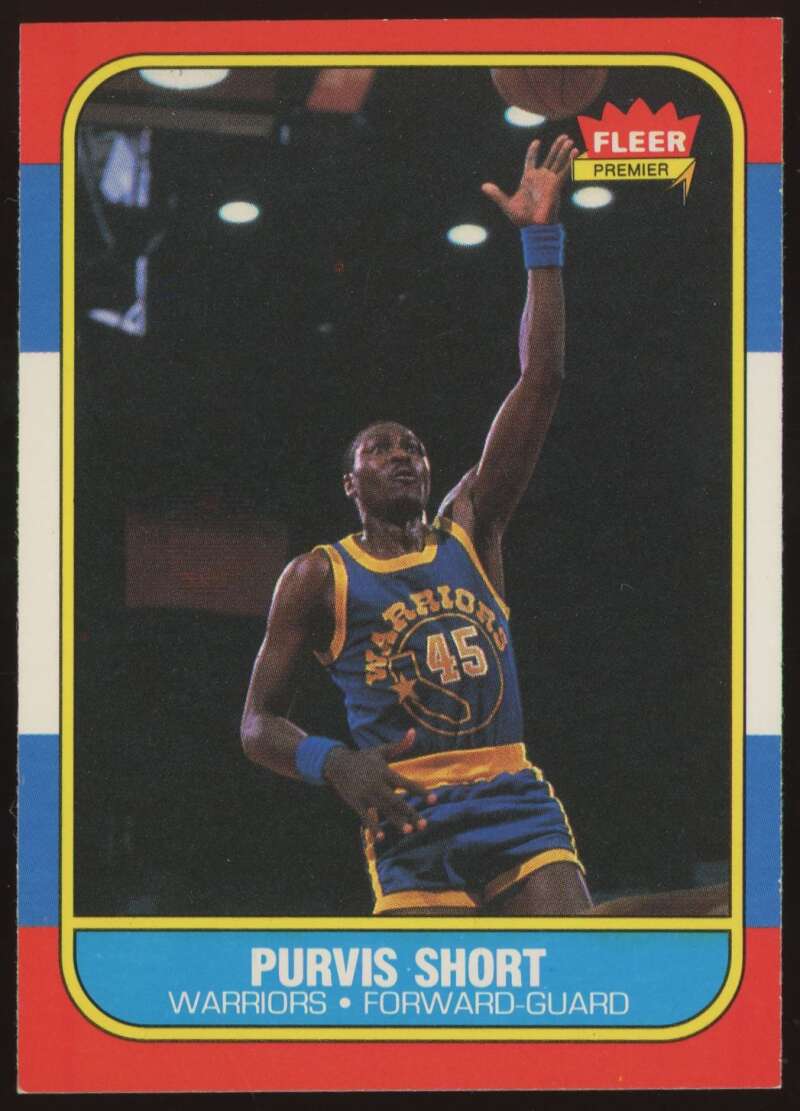 Load image into Gallery viewer, 1986-87 Fleer Purvis Short #100 Golden State Warriors NM Near Mint Image 1
