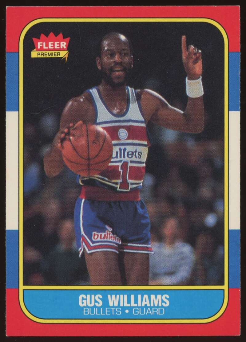 Load image into Gallery viewer, 1986-87 Fleer Gus Williams #124 Washington Bullets NM Near Mint Image 1
