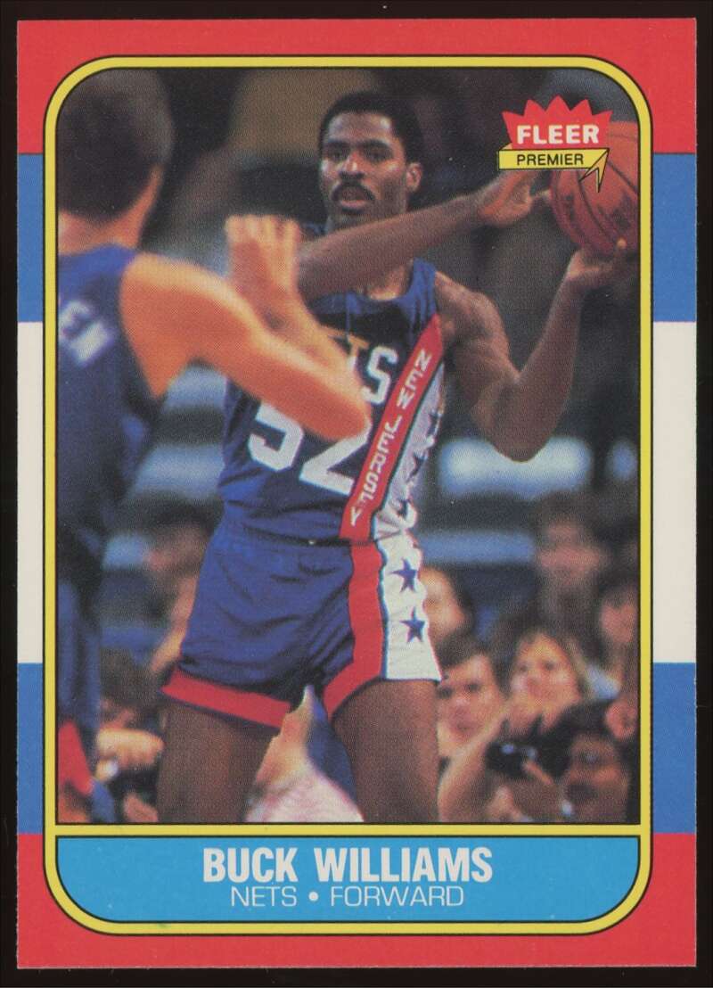 Load image into Gallery viewer, 1986-87 Fleer Buck Williams #123 New Jersey Nets Rookie RC NM Near Mint Image 1
