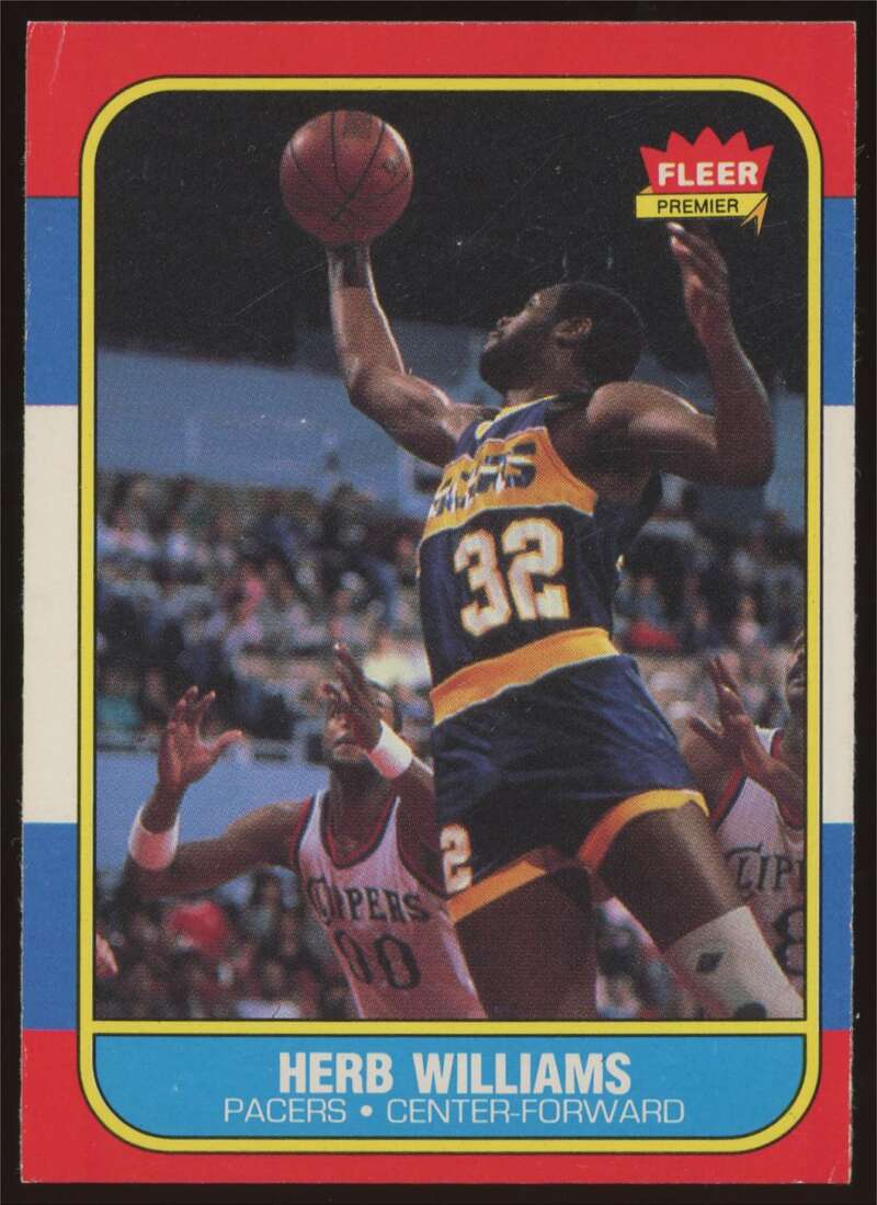 Load image into Gallery viewer, 1986-87 Fleer Herb Williams #125 Indiana Pacers Rookie RC EX-EXMINT Image 1
