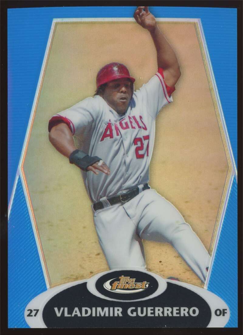 Load image into Gallery viewer, 2008 Topps Finest Blue Refractor Vladimir Guerrero #120 Anaheim Angels /299  Image 1
