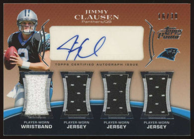 2010 Topps Prime Rookie Patch Auto Jimmy Clausen 