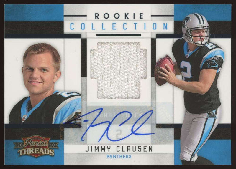 Load image into Gallery viewer, 2010 Panini Threads Rookie Patch Auto Jimmy Clausen #19 Carolina Panthers RC RPA /25  Image 1
