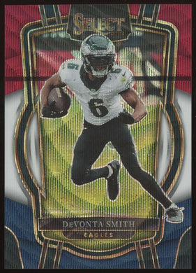 2022 Panini Select Tri Color Prizm DeVonta Smith 