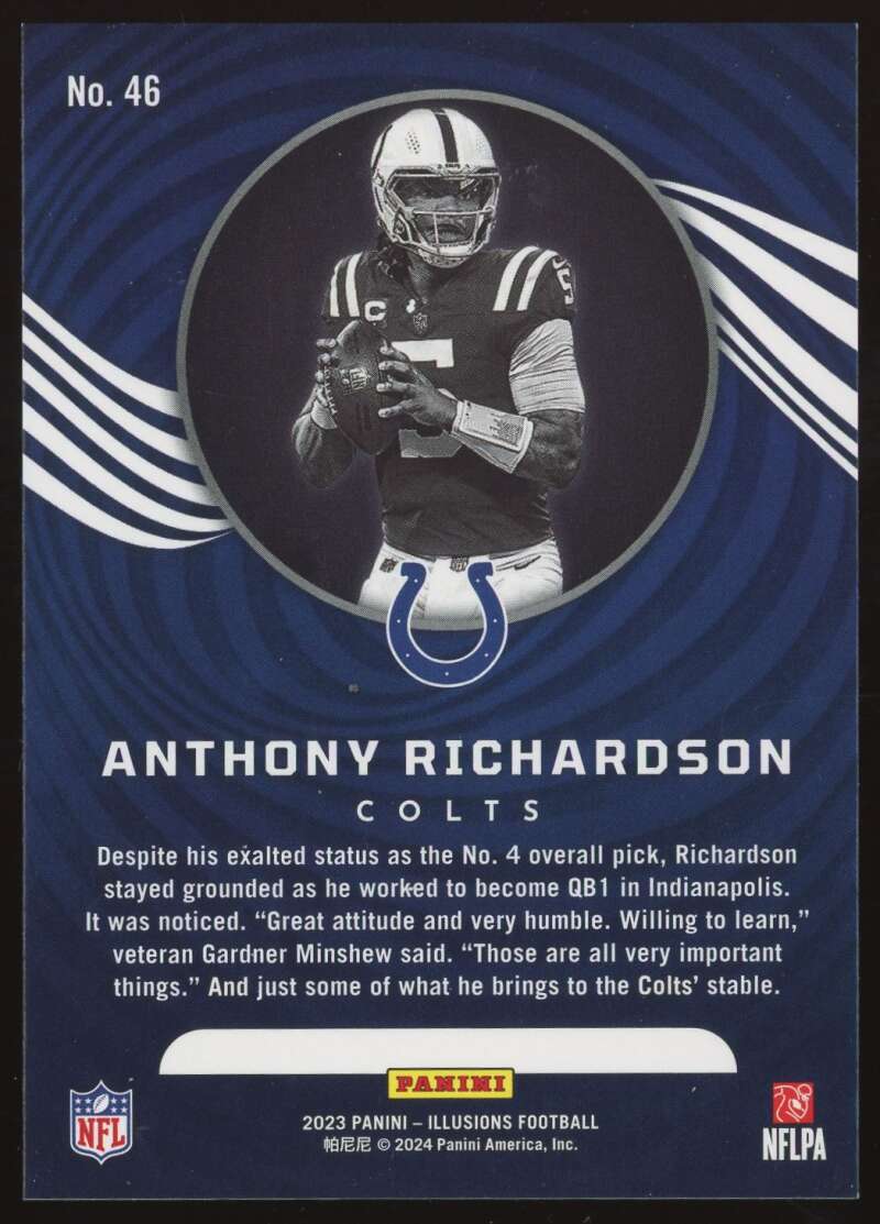 Load image into Gallery viewer, 2023 Panini Illusions Hobby Anthony Richardson #46 Indianapolis Colts Rookie RC Image 2
