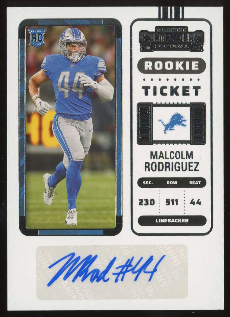 Load image into Gallery viewer, 2022 Panini Contenders Rookie Ticket Auto Malcolm Rodriguez #239 Detroit Lions RC Image 1
