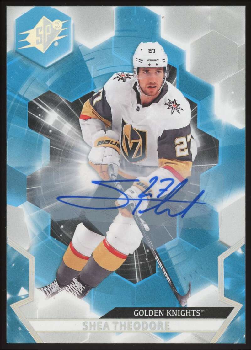 Load image into Gallery viewer, 2020-21 Upper Deck SPx Autograph Shea Theodore #54 Vegas Golden Knights Auto  Image 1
