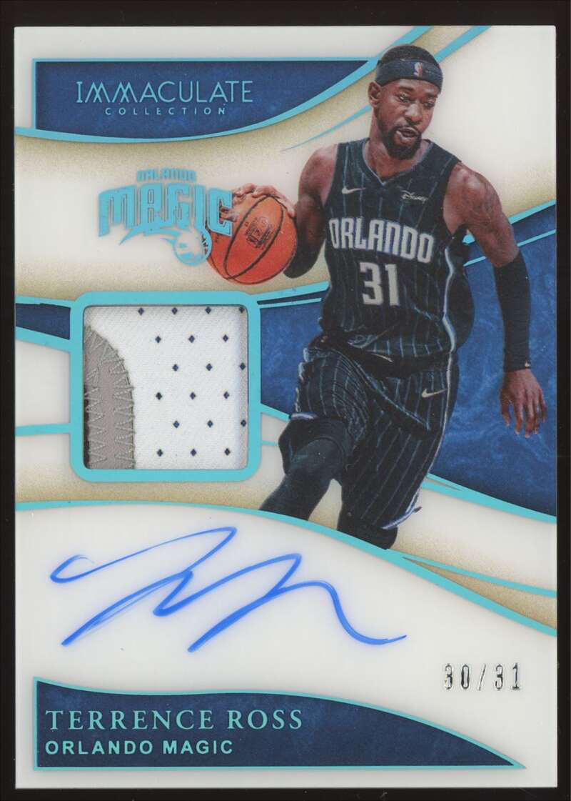 Load image into Gallery viewer, 2019-20 Panini Immaculate Jersey Number Patch Auto Terrence Ross #PA-TRO Orlando Magic /31  Image 1
