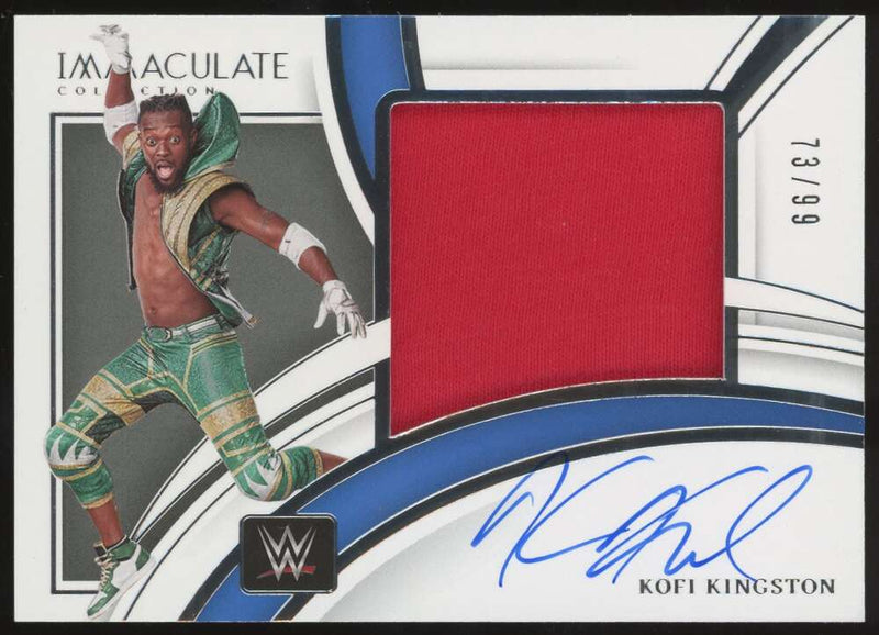 Load image into Gallery viewer, 2022 Panini Immaculate Collection Patch Auto Kofi Kingston #PM-KKG SmackDown /99  Image 1
