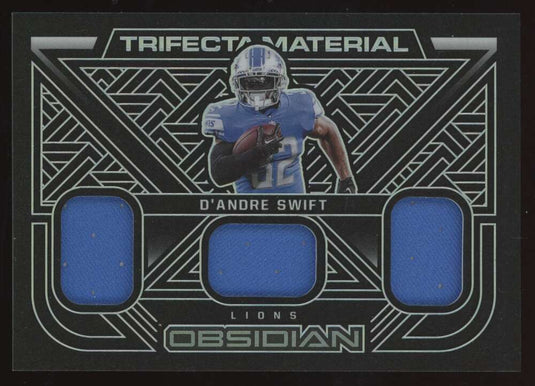 2022 Panini Obsidian Trifecta Material D'Andre Swift 