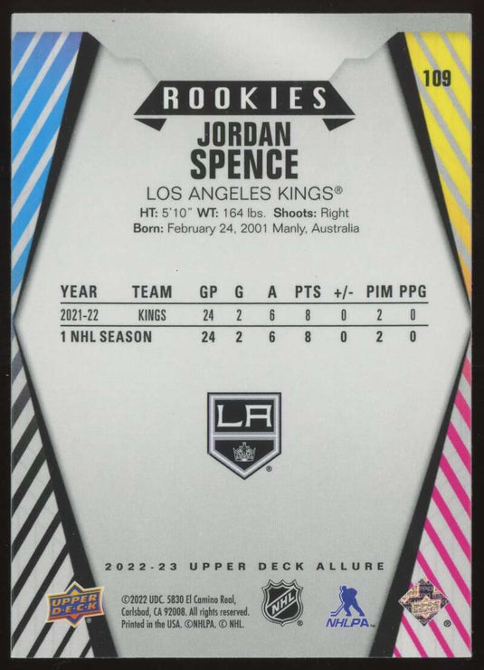 2022-23 Upper Deck Allure Jordan Spence 