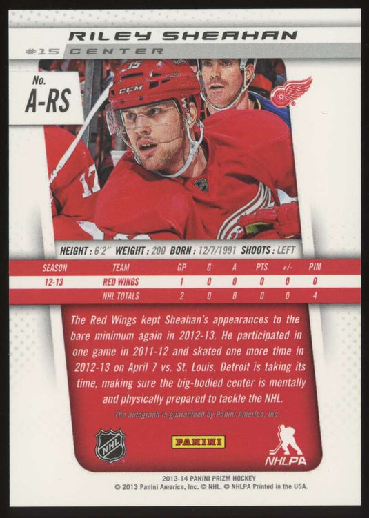 2013-14 Panini Prizm Auto Riley Sheahan 