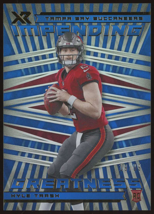 2021 Panini XR Impending Greatness Blue Kyle Trask