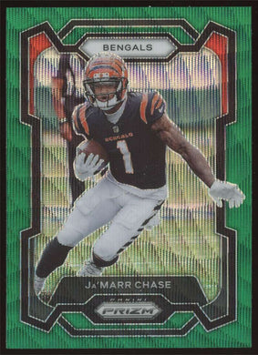 2023 Panini Prizm Green Wave Prizm Ja'Marr Chase 