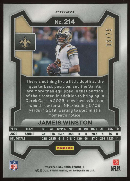 2023 Panini Prizm Green Scope Prizm Jameis Winston 