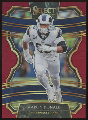 2019 Panini Select Maroon Prizm Aaron Donald 