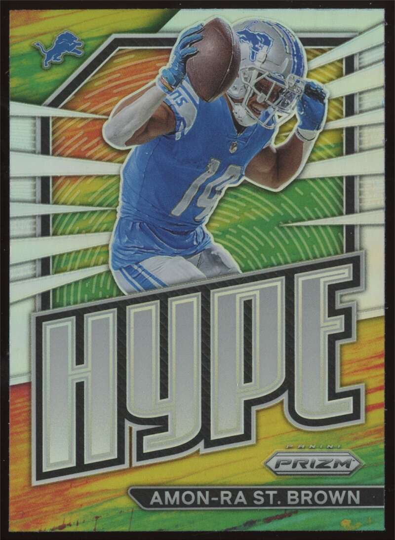 Load image into Gallery viewer, 2022 Panini Prizm Hype Silver Prizm Amon-Ra St. Brown #H-13 Detroit Lions  Image 1
