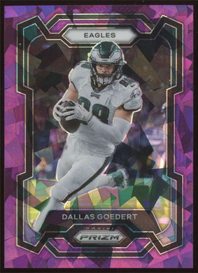 2023 Panini Prizm Purple Ice Prizm Dallas Goedert 